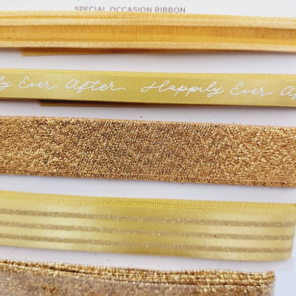 30 Yds (90 feet) Of Special Occasion/Wedding/Anniversary Silver & Gold Ribbon - Picture 10 of 14